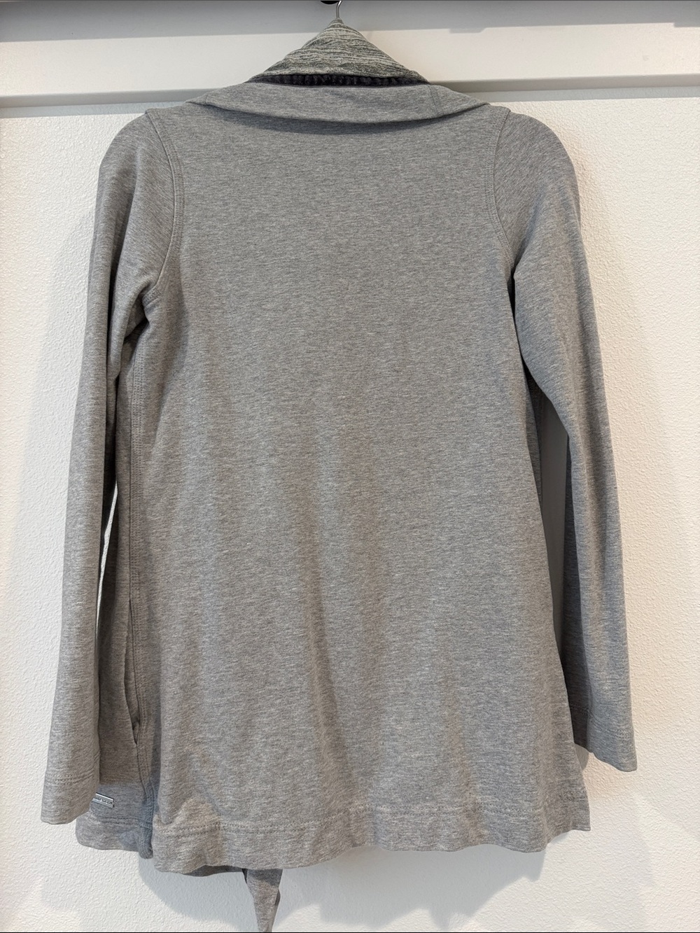 lululemon athletica vintage Gray Open-Front Draped Jacket - Picture 7 of 13